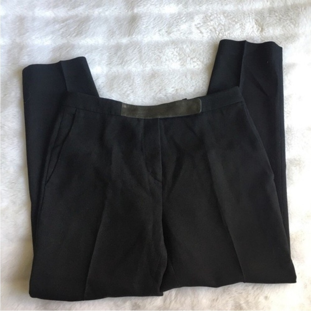 SANDRO Paris Black Cropped Slim Trouser Pants‎ 38/S - Picture 2 of 13